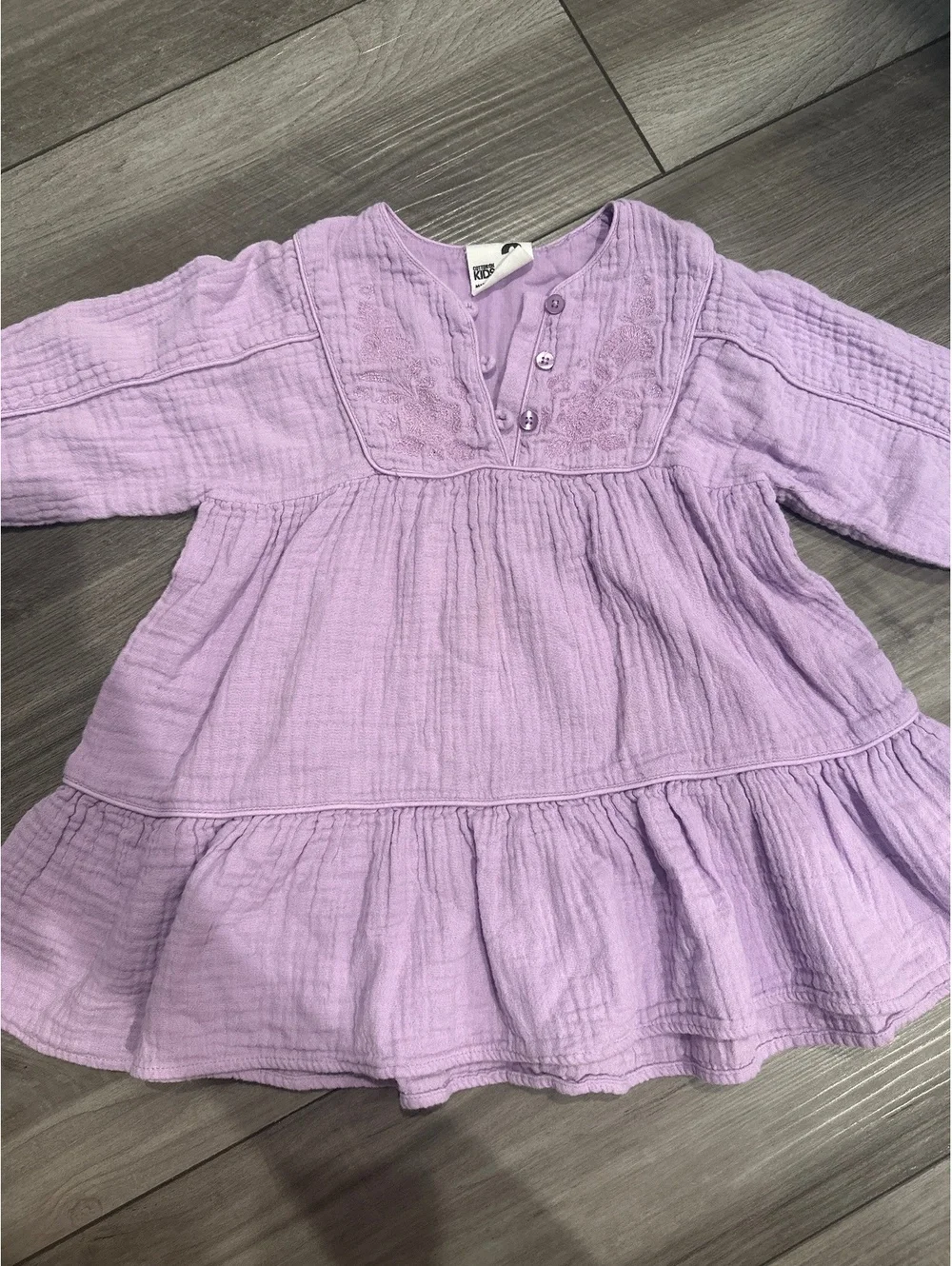 Cotton On Kids Muslin Embroidered Dress